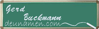 Gerd Buckmann Visitenkarte